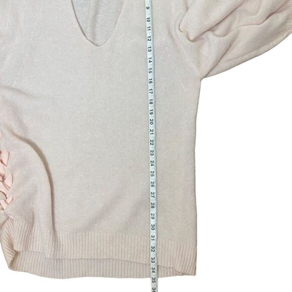 Free People Heart It Lace Up V-Neck Sweater Dress - Picture 11 of 11